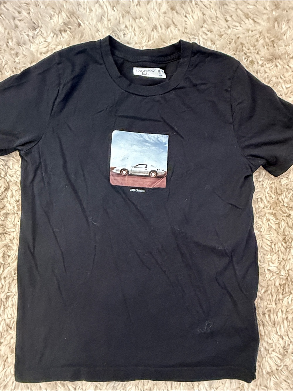 Abercrombie Kids Boys Graphic T-Shirt Youth XL 13/14 Black Car BUNDLE AND SAVE